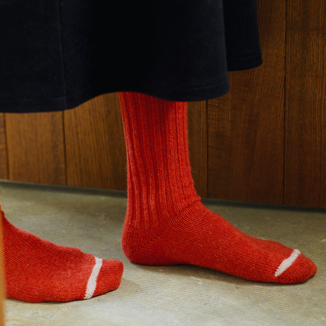 ウールリブソックス NISHIGUCHI KUTSUSHITA