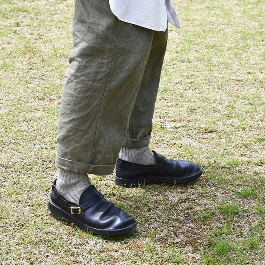 リネンリブソックス NISHIGUCHI KUTSUSHITA