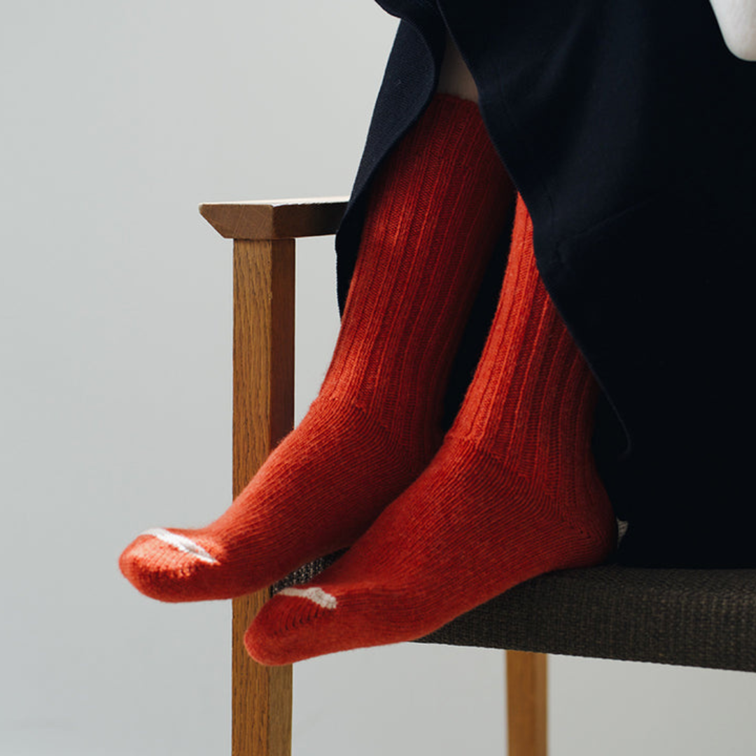 ウールリブソックス NISHIGUCHI KUTSUSHITA