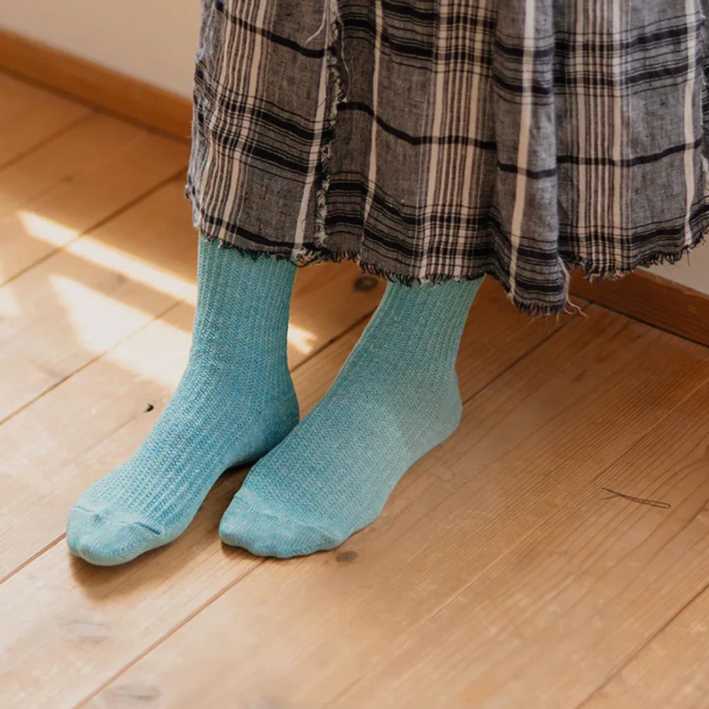 リネンリブソックス memeri