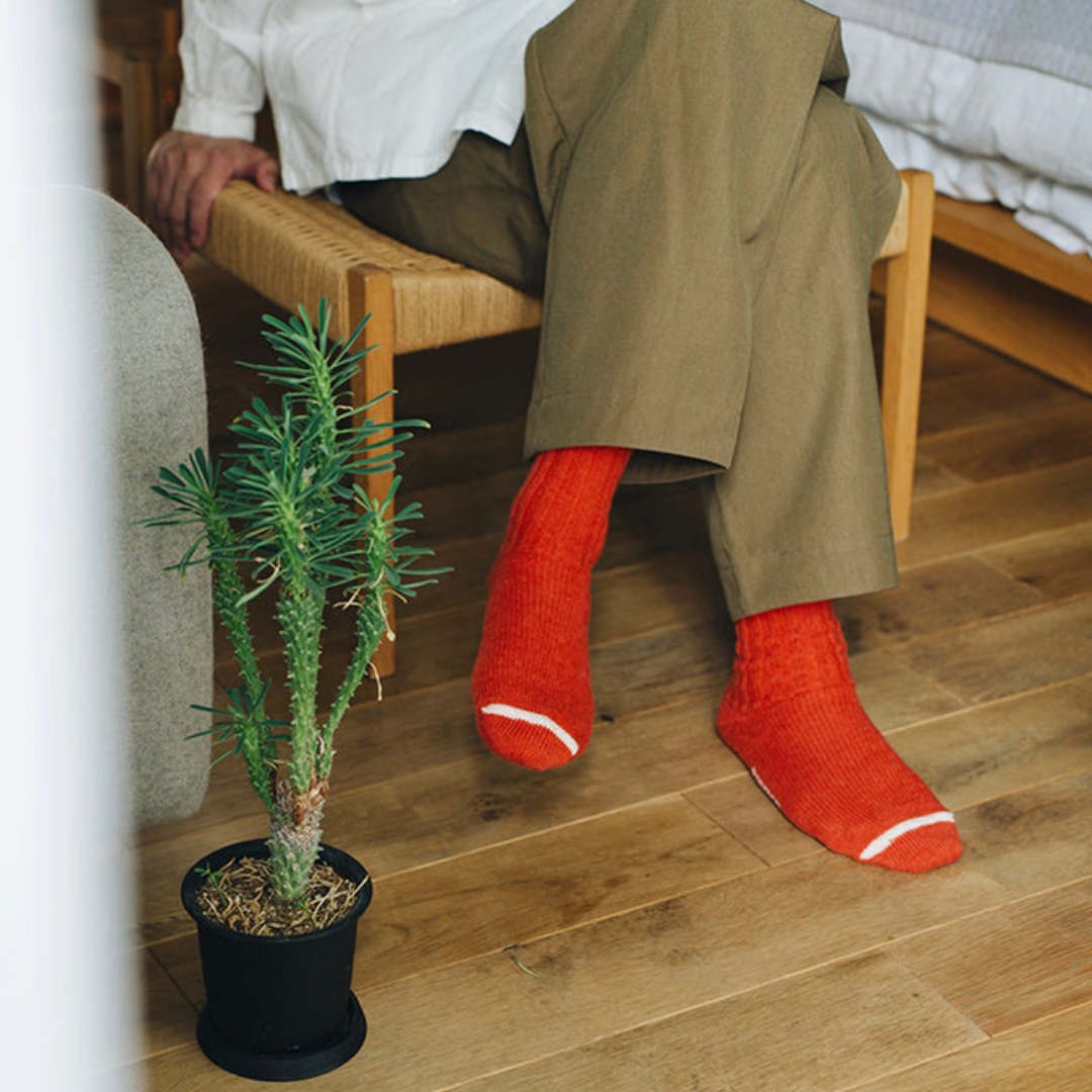 ウールリブソックス NISHIGUCHI KUTSUSHITA