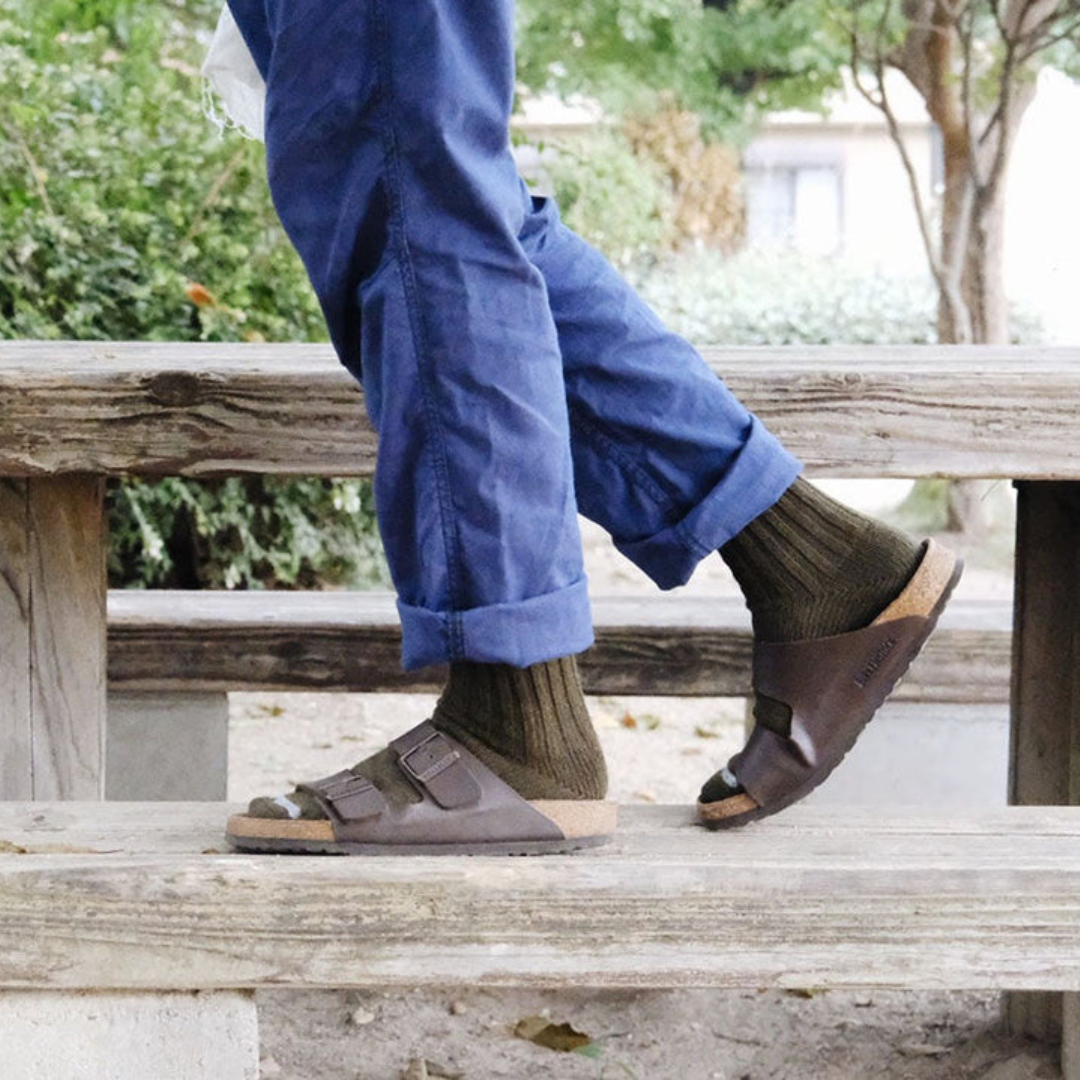 ウールリブソックス NISHIGUCHI KUTSUSHITA