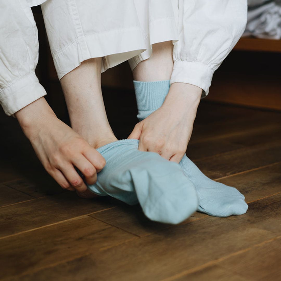 エジプトコットンプレーンソックス memeri