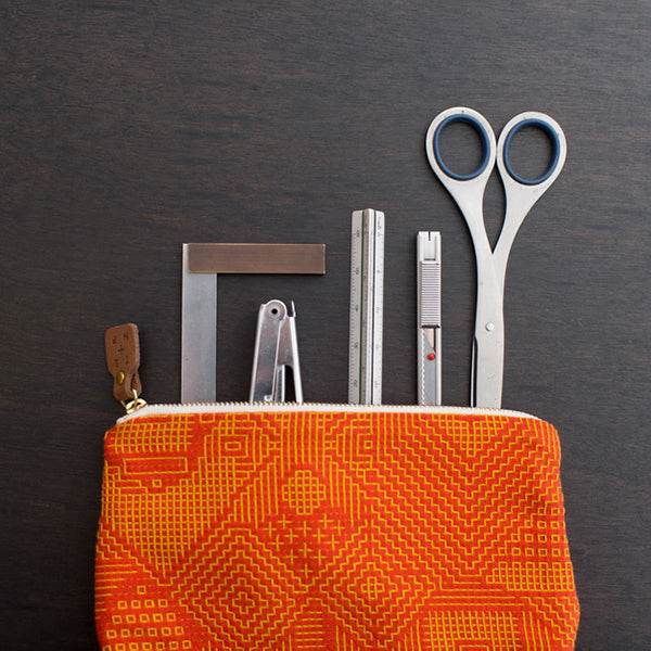 tenp02 福島の刺子織 ポーチ