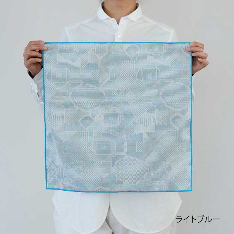 tenp02 福島の刺子織 ハンカチ