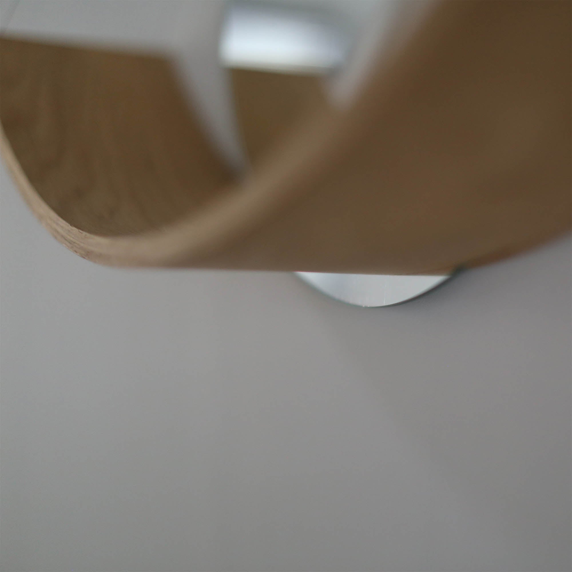 Curved Wood Shelf + mirror