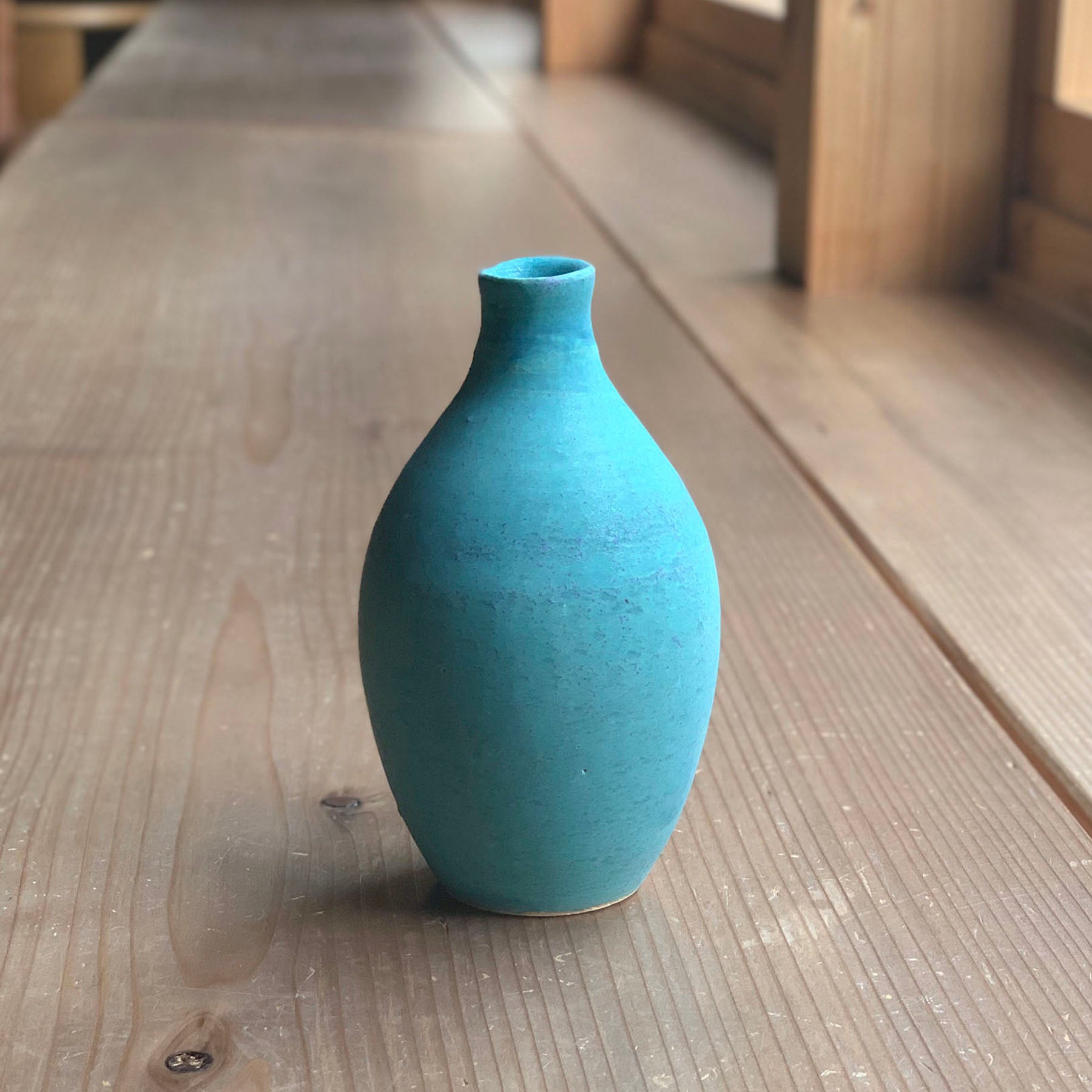 BLUE BOTTLE VASE