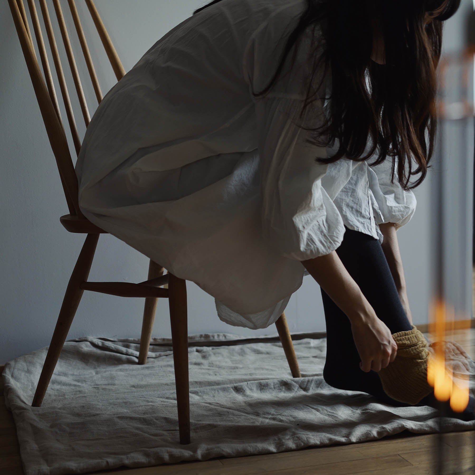 カシミヤコットンアーム&レッグウォーマー memeri