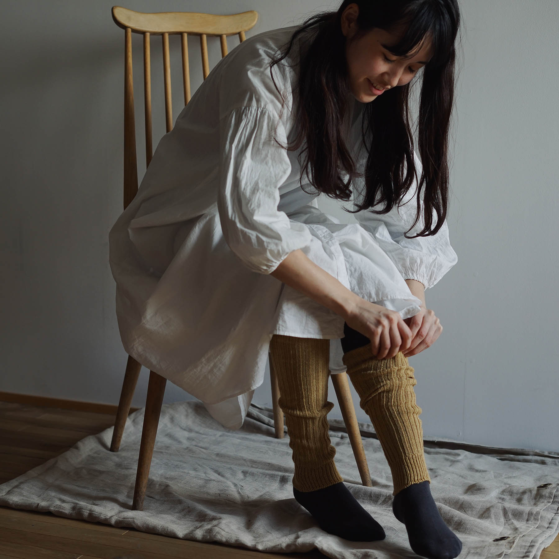 カシミヤコットンアーム&レッグウォーマー memeri