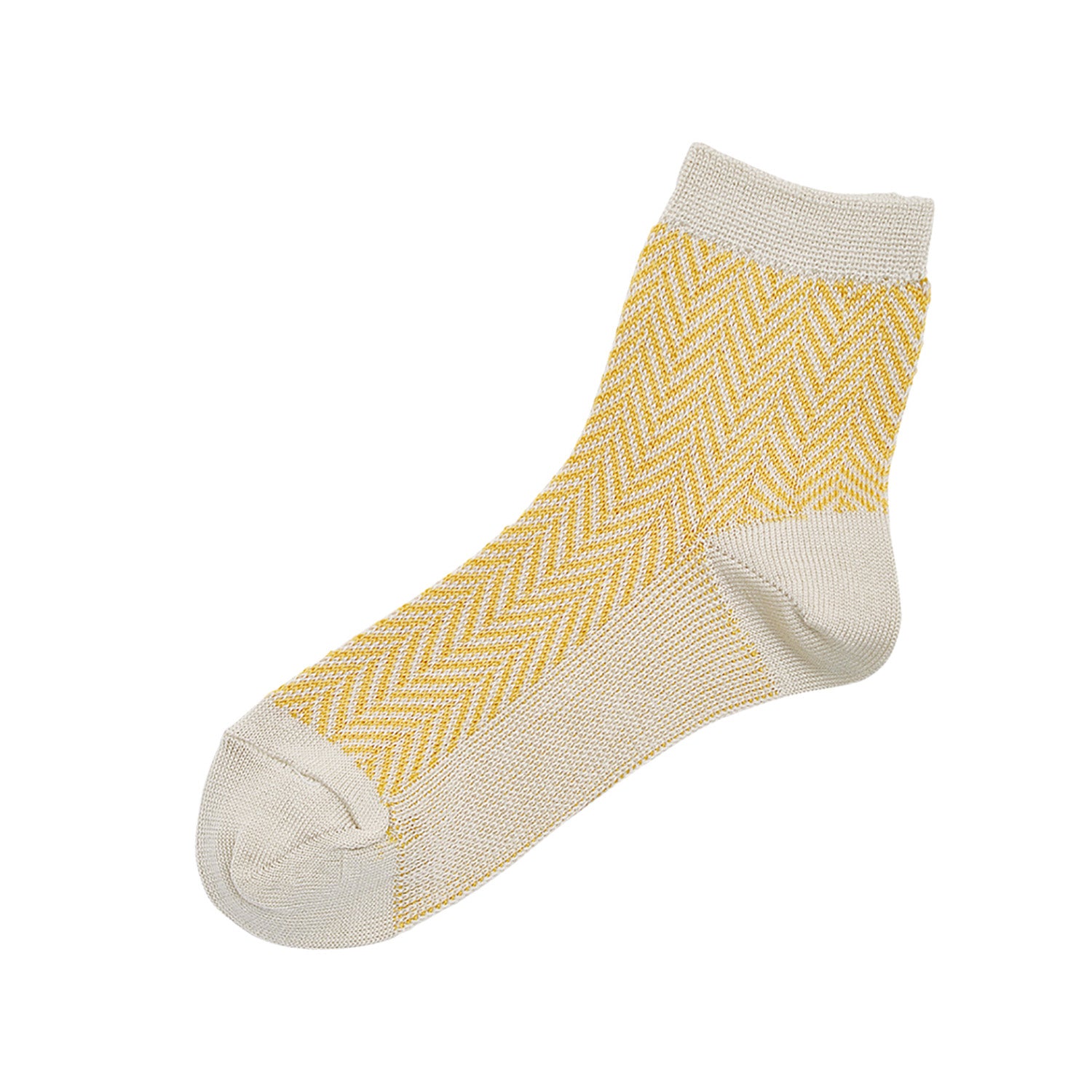 ギザコットンヘリンボーンソックス memeri