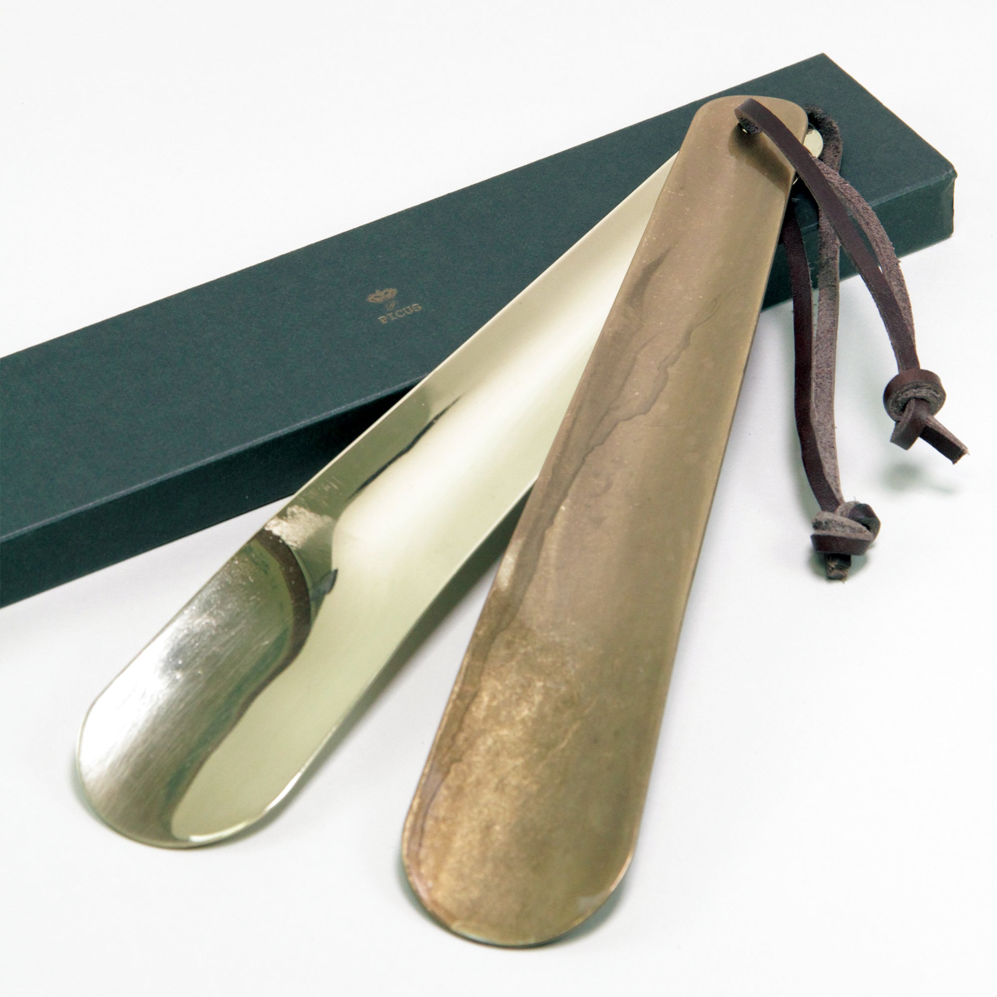 BRASS SHOE HORN B +BOX