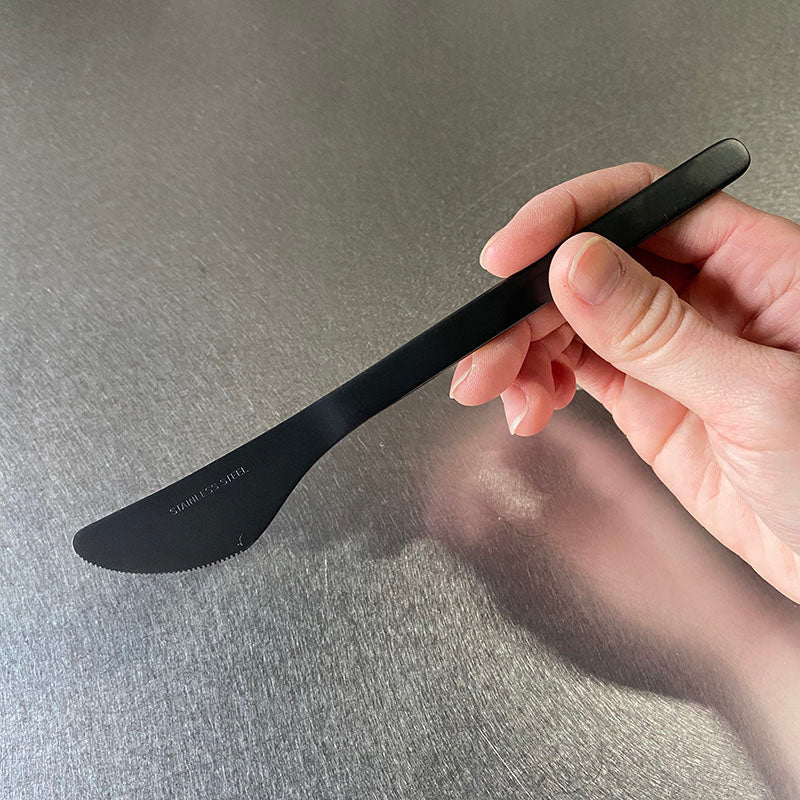 機内食カトラリー ナイフ ブラック