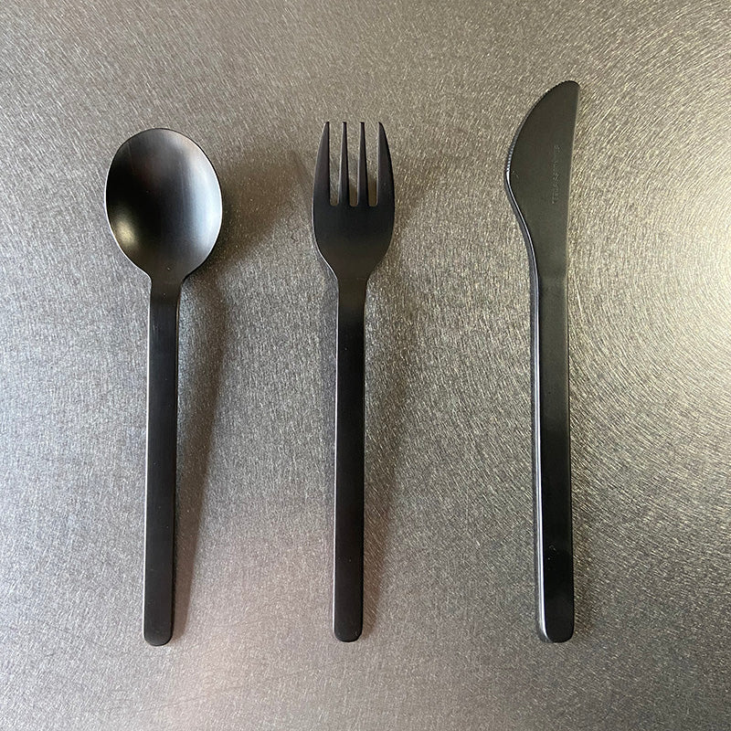 機内食カトラリー スプーン ブラック