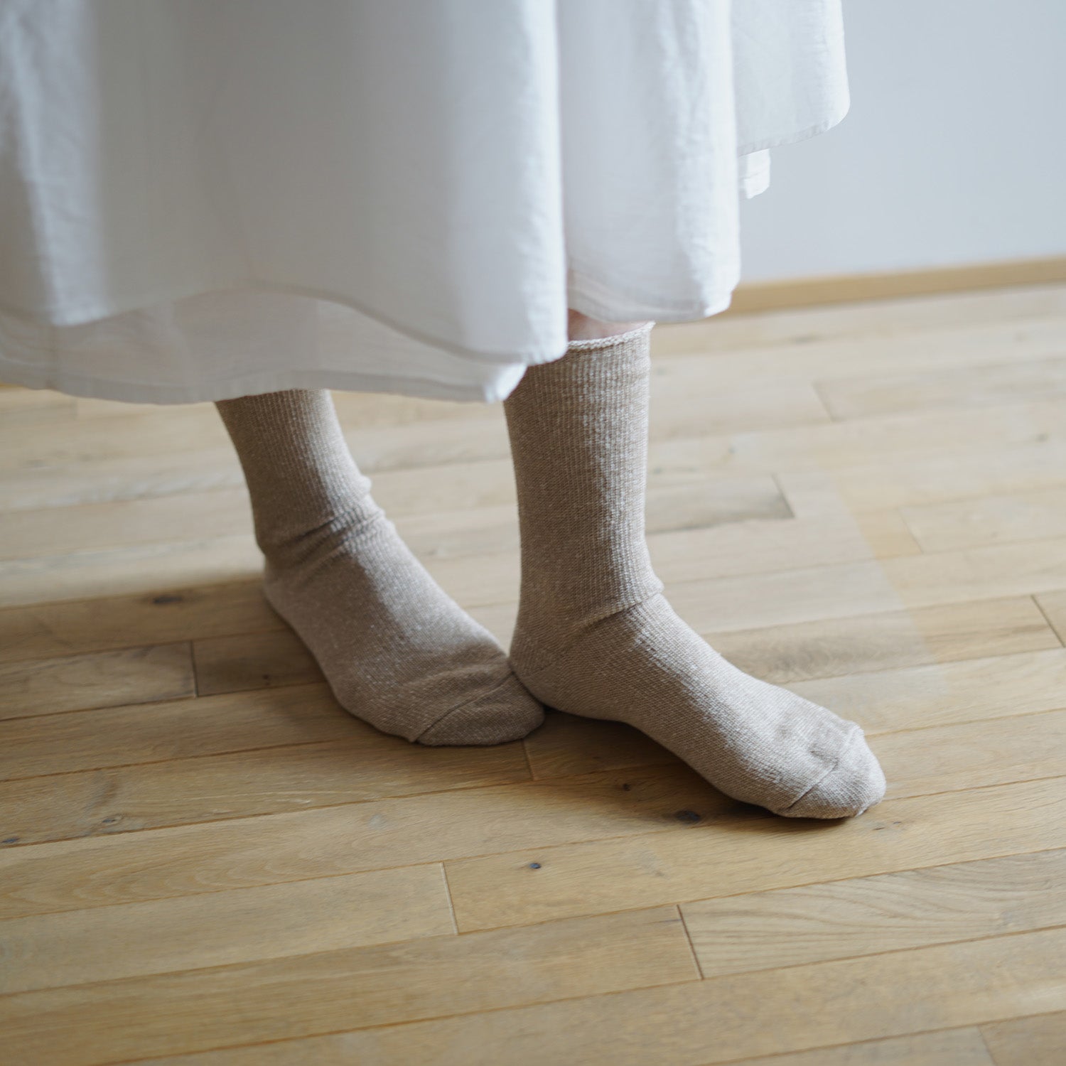 リネンシルクソックス memeri
