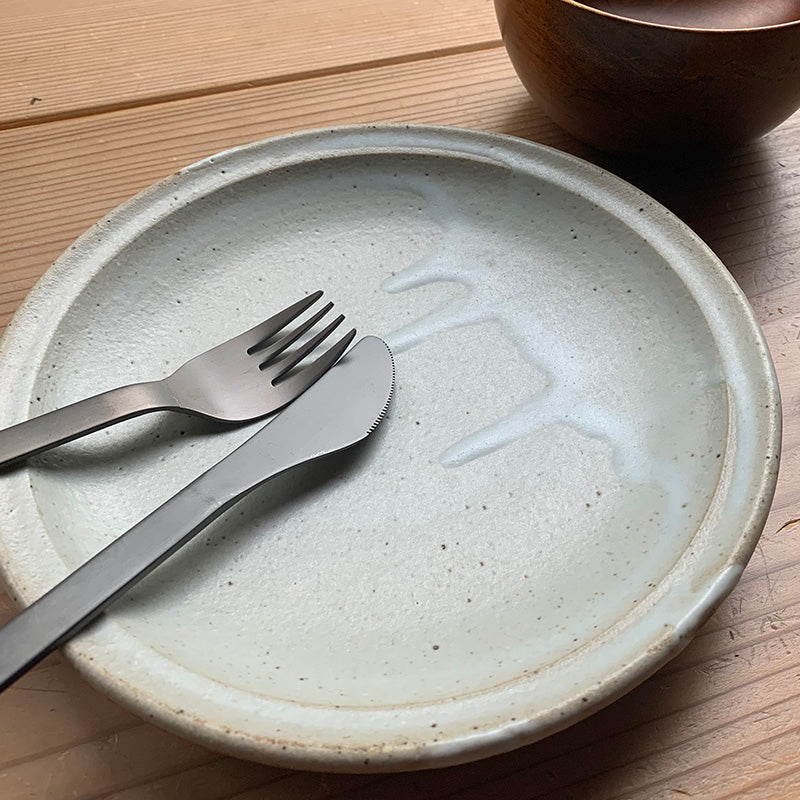 六寸皿(ケヤキ釉)