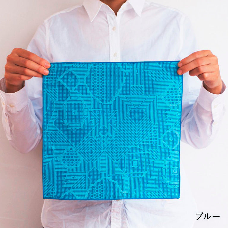 tenp02 福島の刺子織 ハンカチ