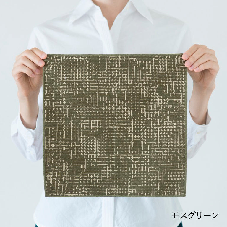 tenp02 福島の刺子織 ハンカチ