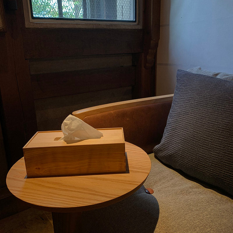 杉材のティッシュケース