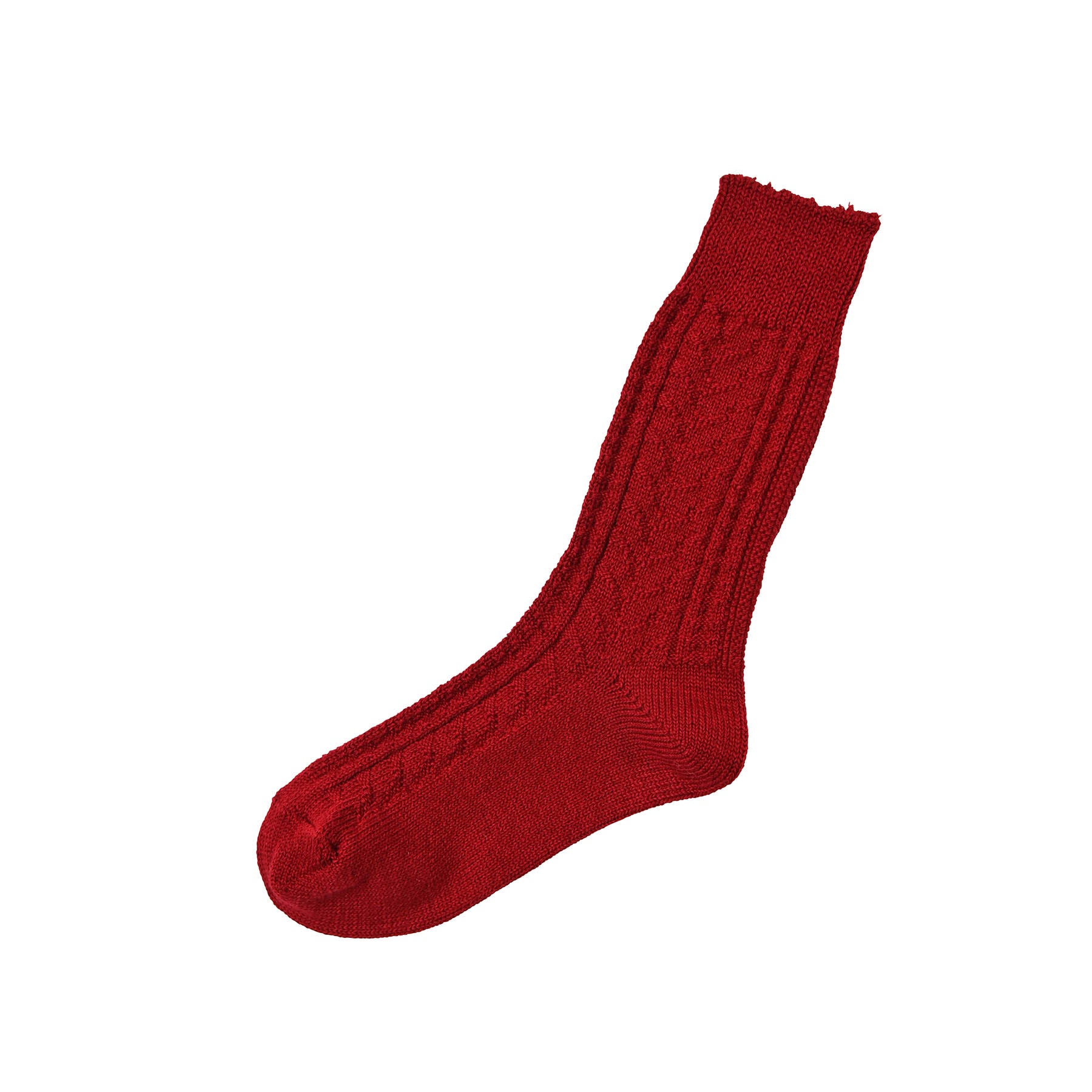 ウールコットンケーブルソックス memeri