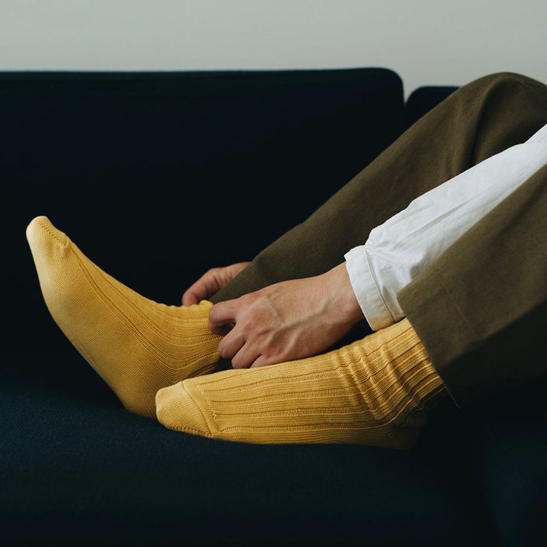 エジプトコットンリブソックス memeri