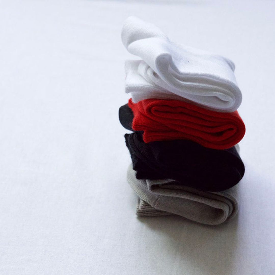 エジプトコットンプレーンソックス memeri