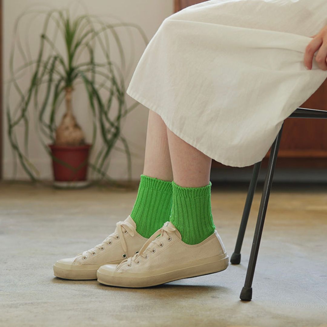 リネンリブソックス NISHIGUCHI KUTSUSHITA