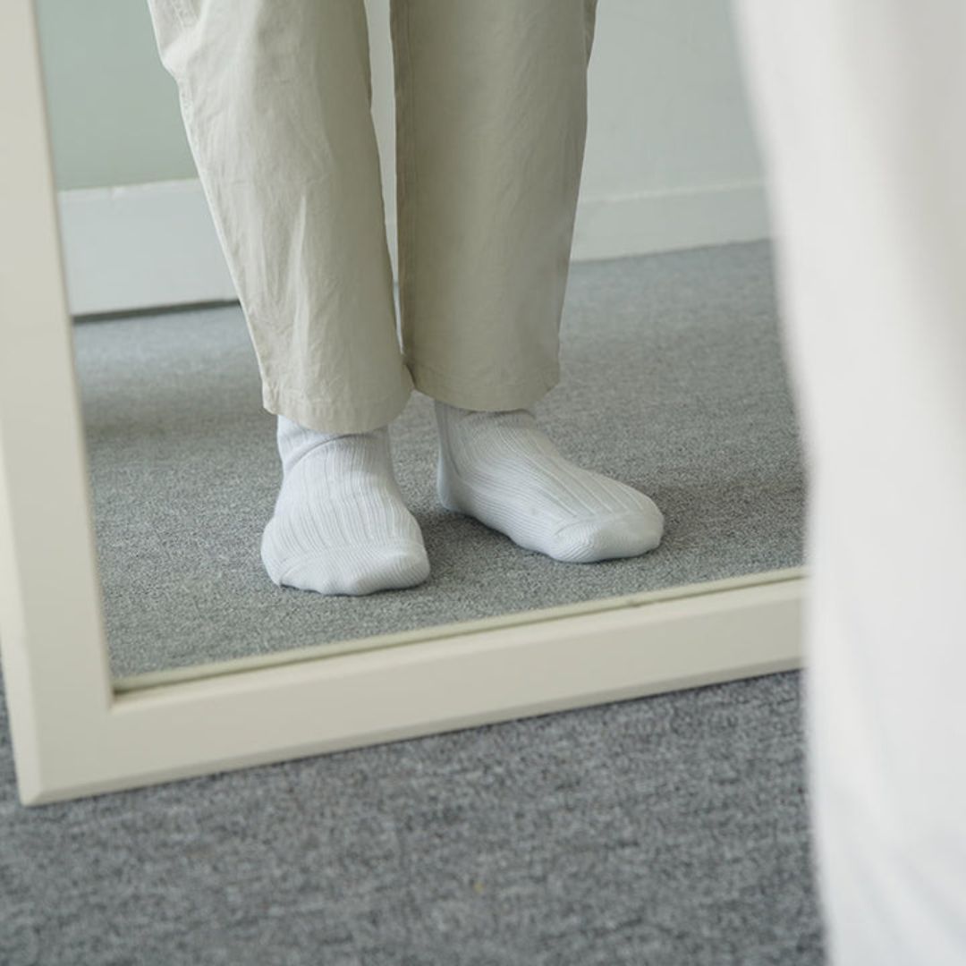 エジプトコットンリブソックス memeri