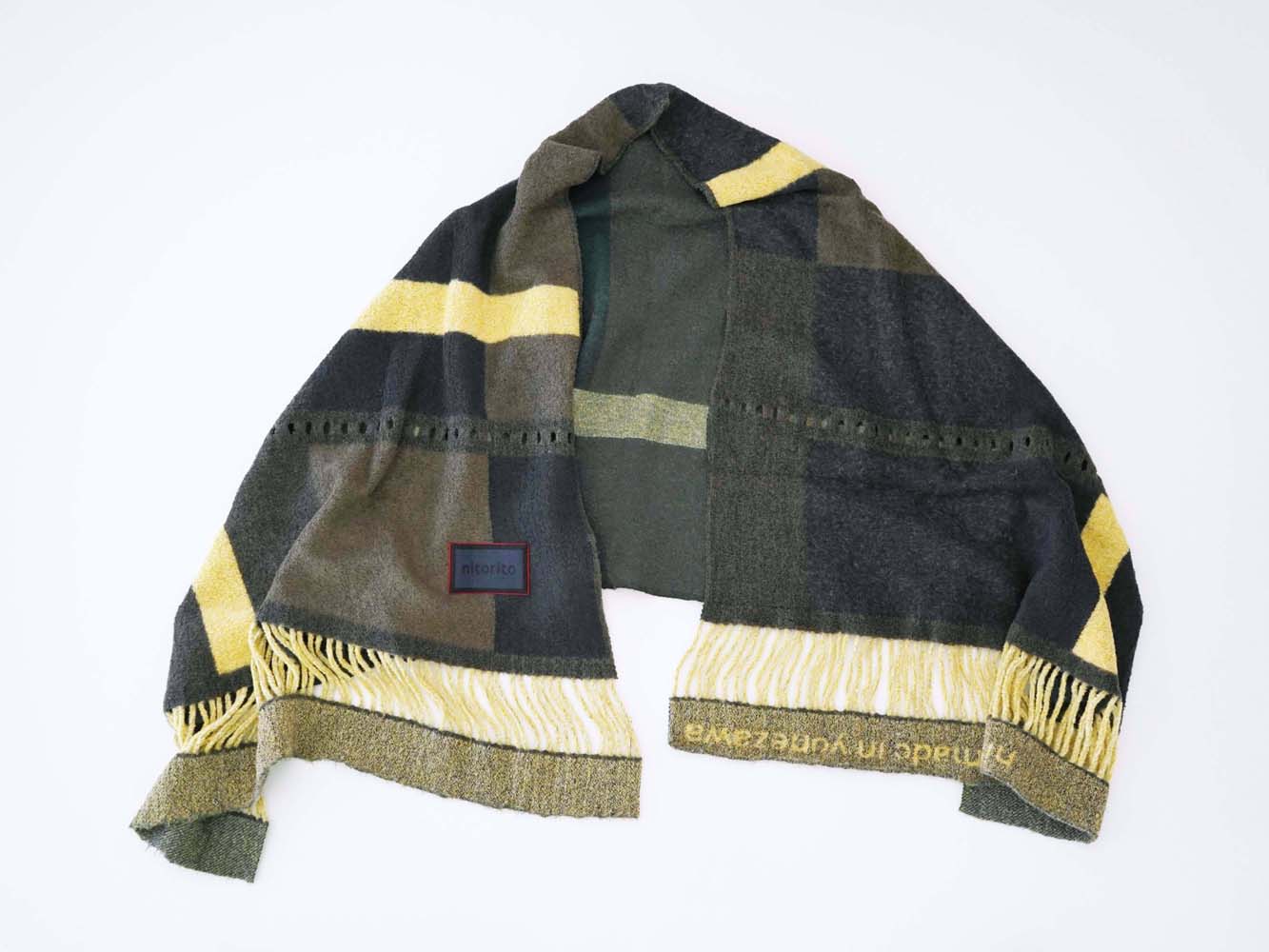 Nitorito（ニトリト）ストール　wadachi 新品　未使用 3WAY/秋冬向け/UNISEX】wadachi チェック柄 ストール / nitorito