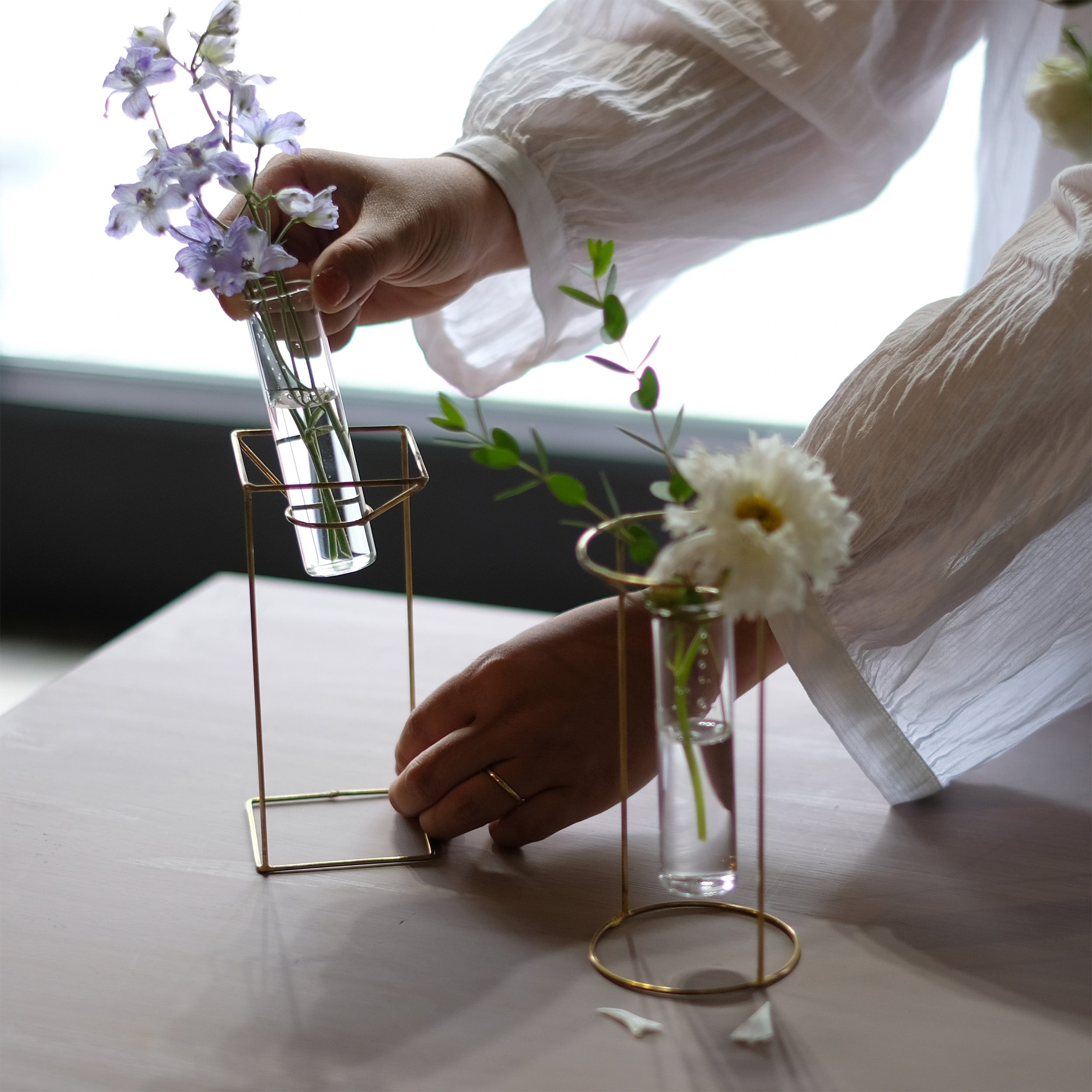 WEST VILLAGE TOKYO｜PIKE stand brass vase｜花瓶・フラワーベース