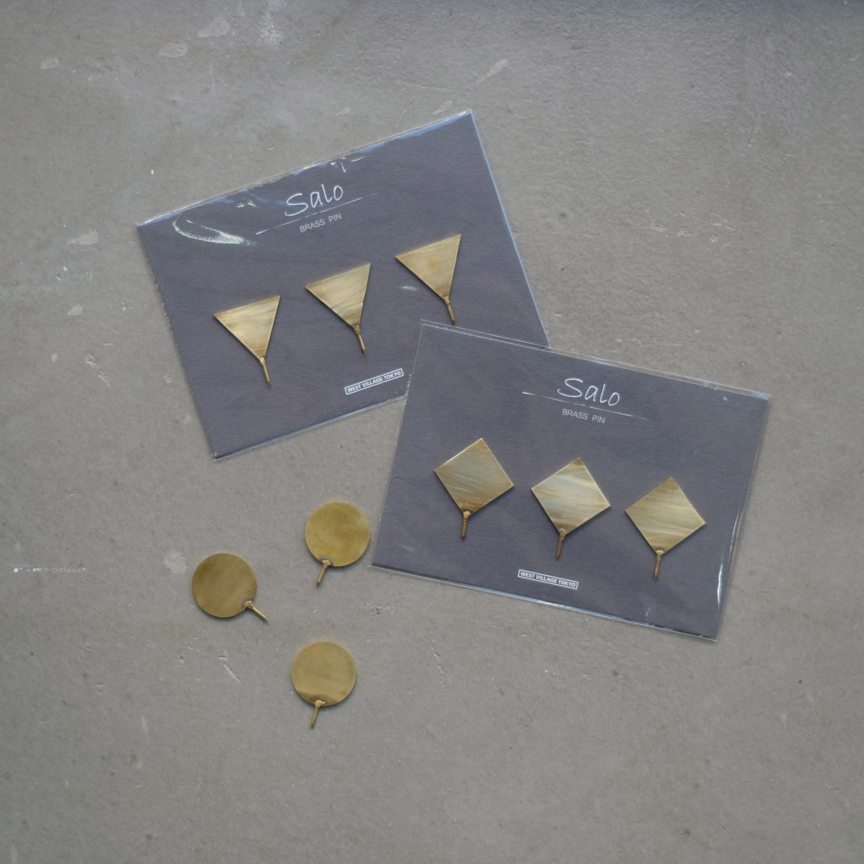 SALO BRASS PIN(3個セット)