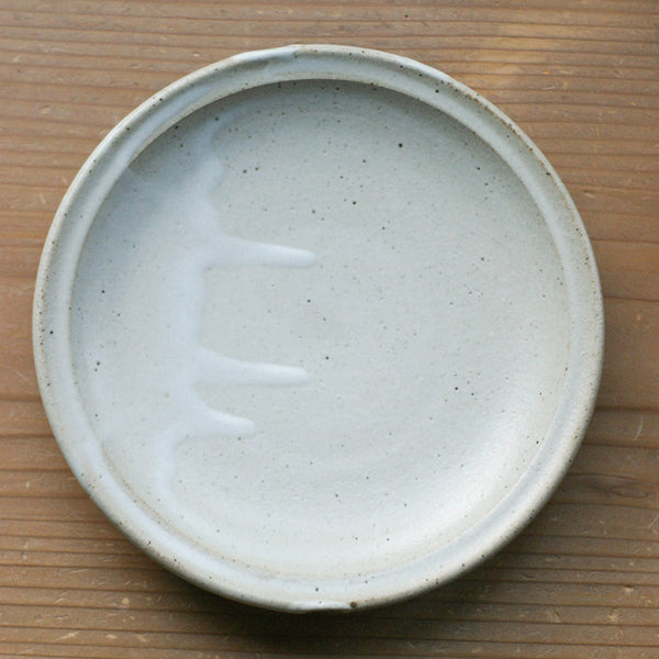 六寸皿(ケヤキ釉)