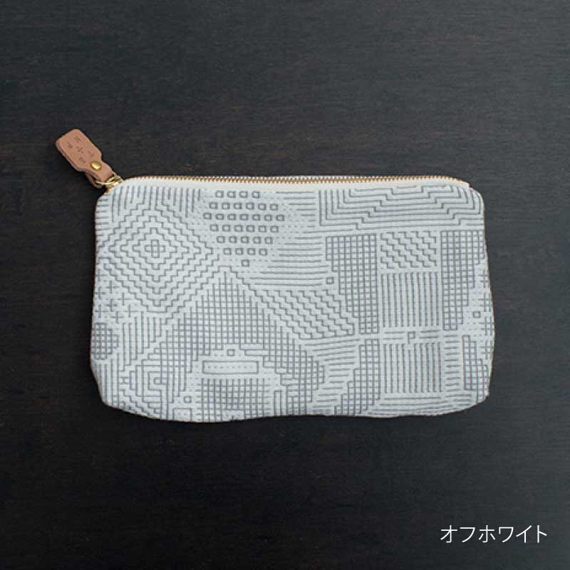 tenp02 福島の刺子織 ポーチ